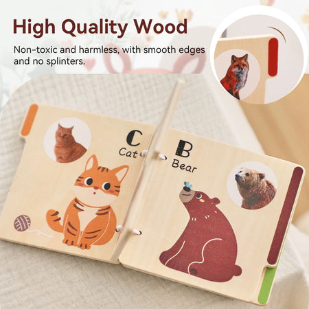 Baby Toys for 0 12 Months Cloth Book Early Educational Sensory Book Baby Soft Books Fluffy Cartoon Elephant Books With Mirror
