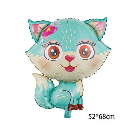 Cute Cartoon Animals Fox Deer Foil Balloons Forest Animals Theme Baby Shower Birthday Party Decoration Supplies