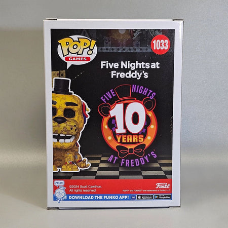 Withered Golden Freddy 1033 Figures FUNKO POP Five Nights at Freddy's 3.9inch Vinyl Figure Collectible Limited Edition Toy Gift