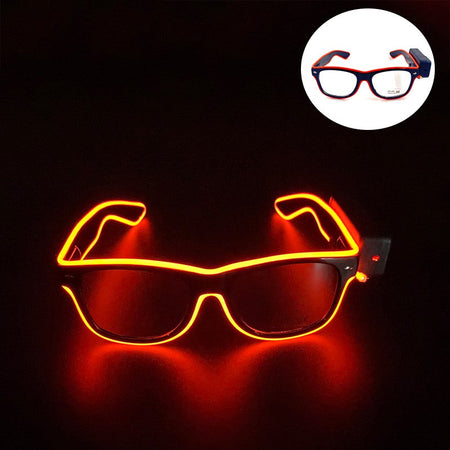 New Cool Wireless Glowing LED Light Up Glasses For Rave Festival Party Luminous Neon Mosaic Sunglasses Club Disco Eye Glasses