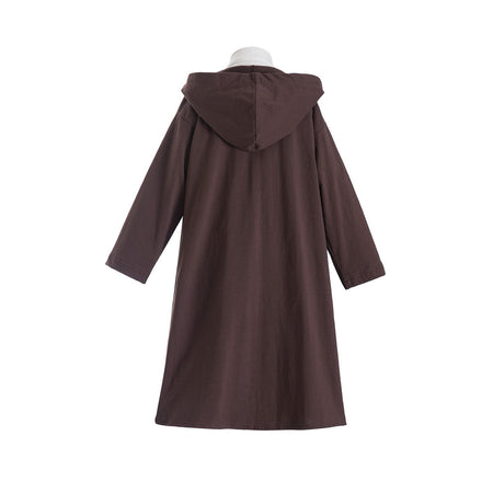 Luke Skywalker 2-Piece Set, Brown Jedi Costume Cloak Robe Boys Child  Jedi Cosplay Luke Skywalker Party Outfit rey princess leia