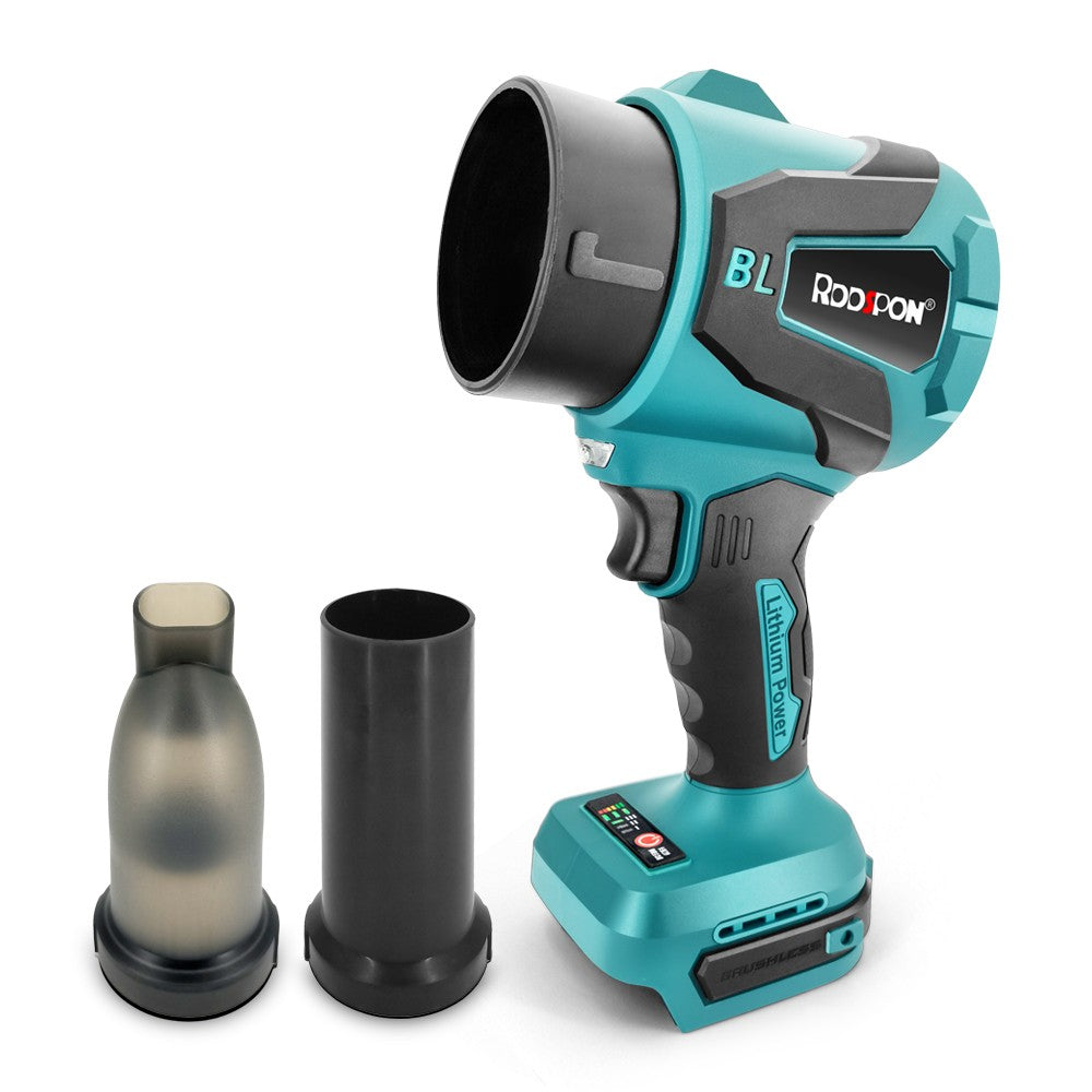 Electric Turbo Blowers 3 Gears Brushless Cordless Electric Air Blower Hand Dust Blowing Tools for Makita Battery Pin(No Battery)