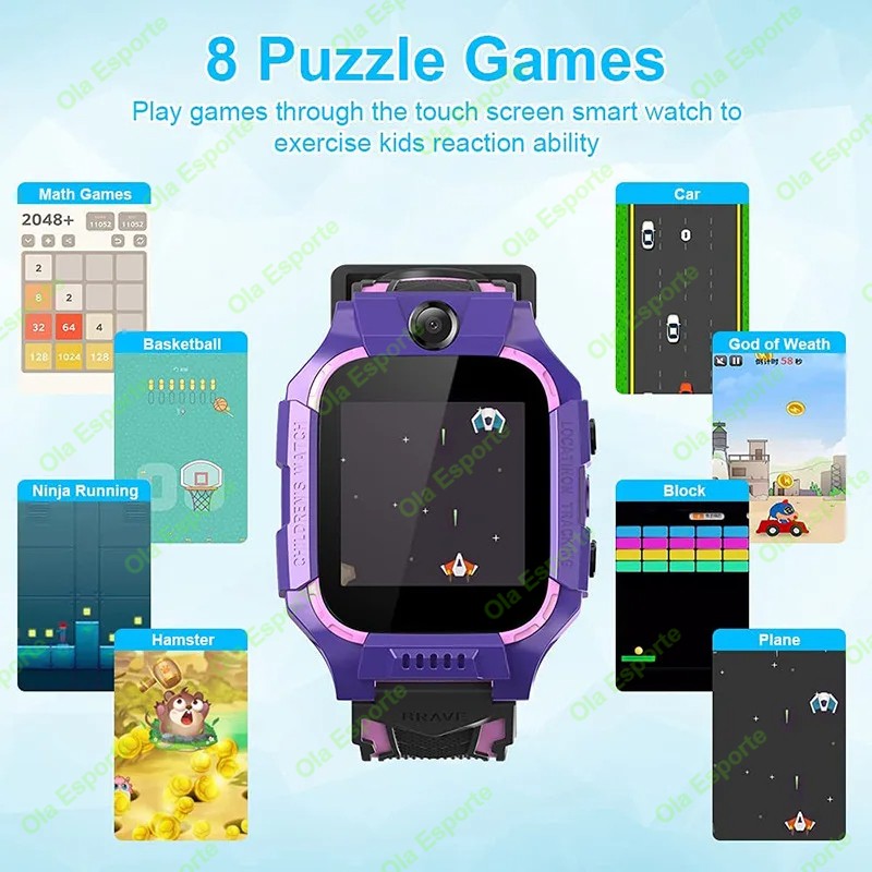 2025 New Kids Smart Watch Child HD Touch Screen 4G Sim Card Call Games Smartwatch Music Watch Boy Girl Gift Children Smartwatch