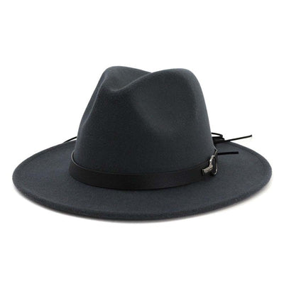 QBHAT Women Men Wide Brim Wool Felt Jazz Fedora Hats Panama Style Cowboy Trilby Party formal Dress Hat Large Size Yellow white