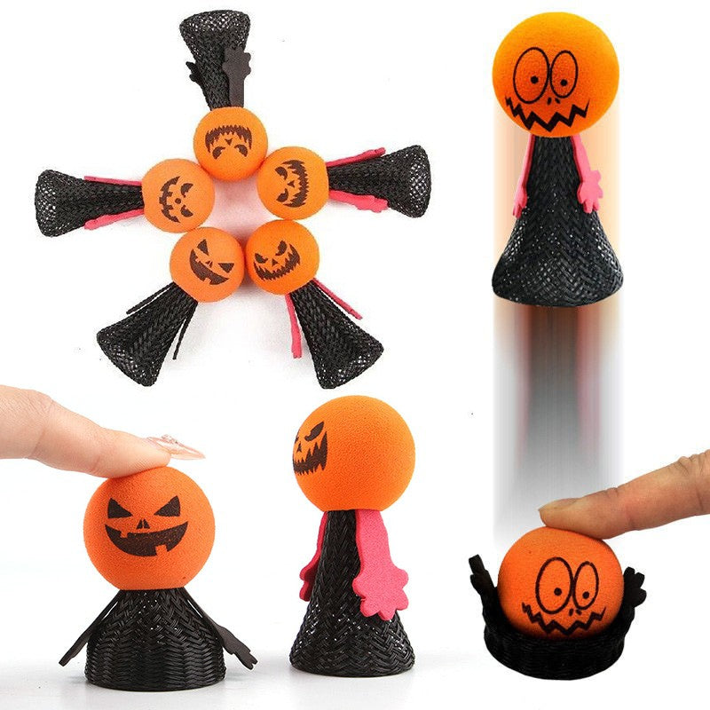 Halloween Bouncing Pumpkin Gifts Halloween Decorations Pressing Bouncing Pumpkin Ornament Day of The Dead Party Favors Gifts