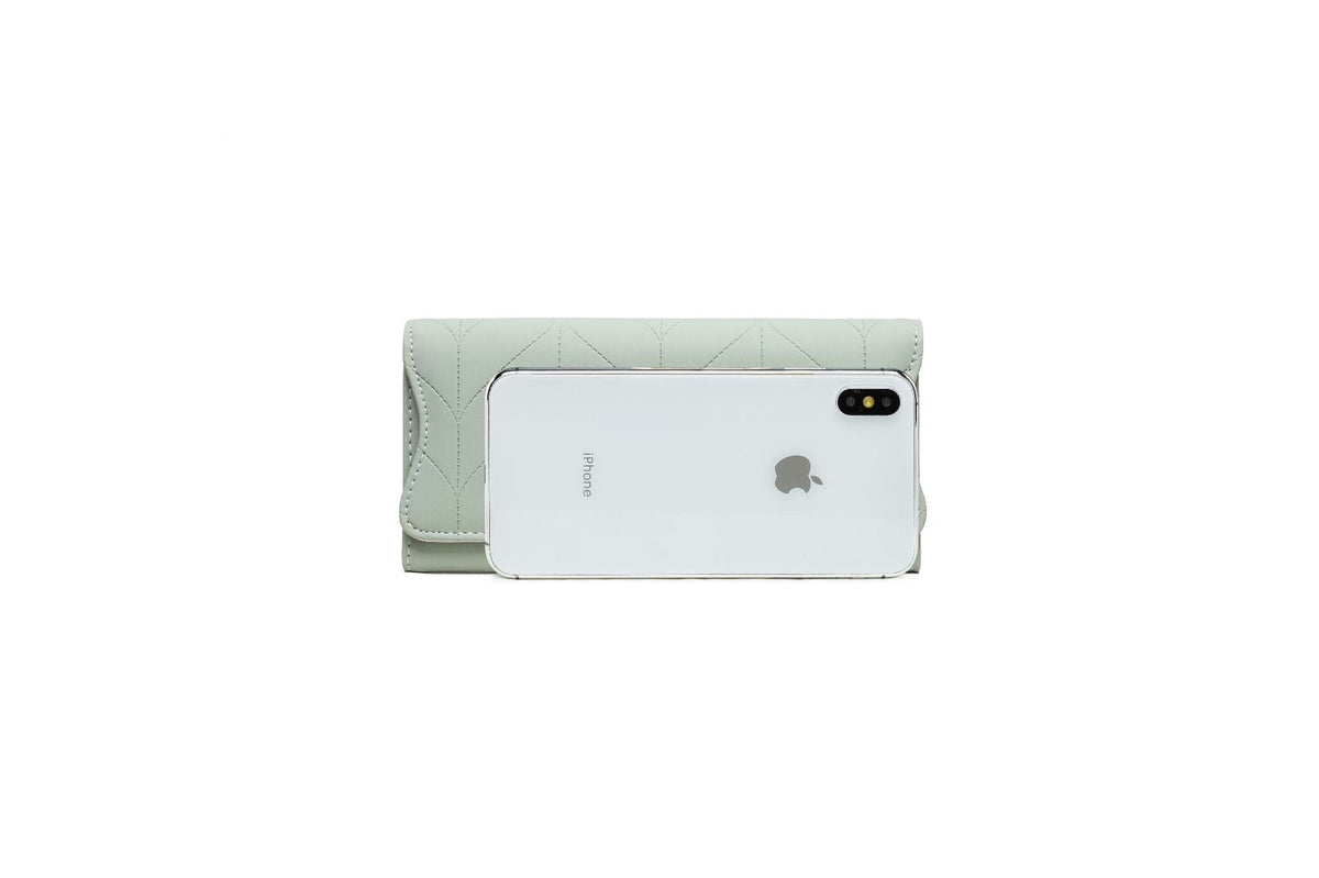 PU Fashion Long Women's Wallet Fashion Buckle New Handbag Large Capacity Fresh Wallet Wallet