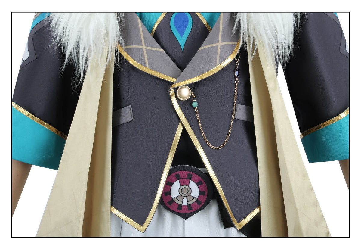 Aventurine Cosplay Costume Wig for Game Honkai: Star Rail Costume Handsome Fashion Combat Role Play Carnival Outfits with Hat