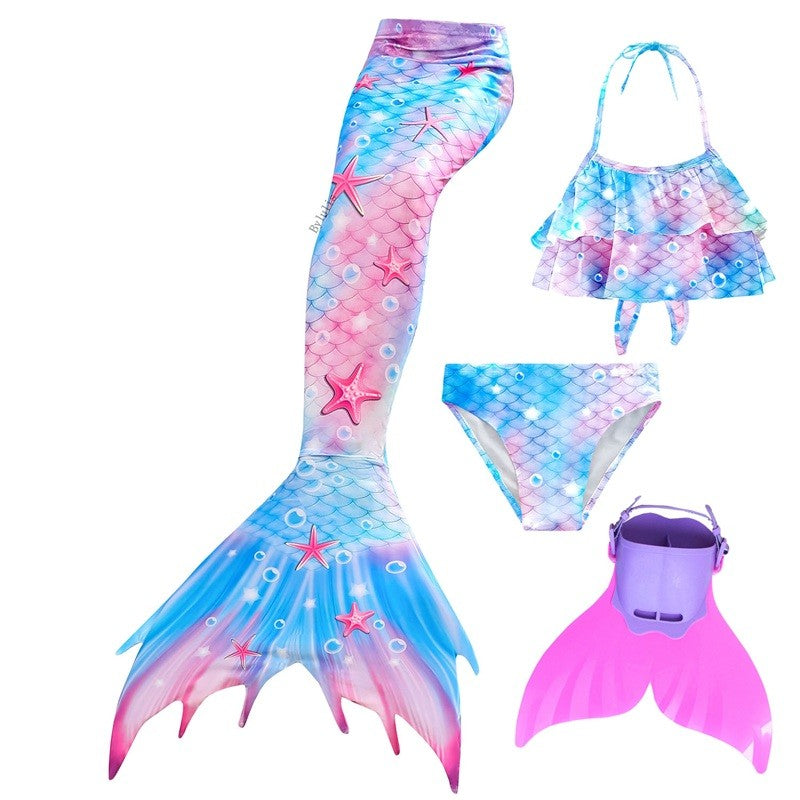 Mermaid Costume for Mermaid Tail for Swimming Can Add Monofin Fin Ariel Mermaid Costumes Cosplay BiSwimsuit set gift