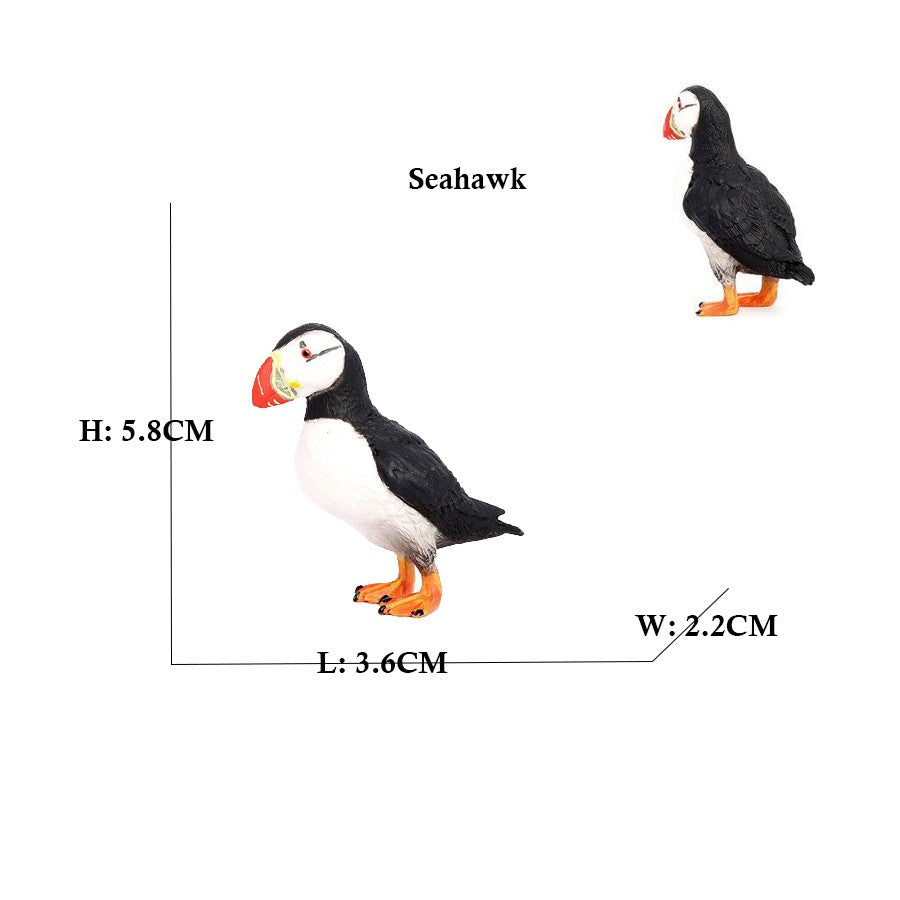 Owl Flamingo Turkey Toucan Seahawk Model Animal Figurines Plastic Bird Toy Action Figure Jungle Adventures Kids Gifts Forest zoo
