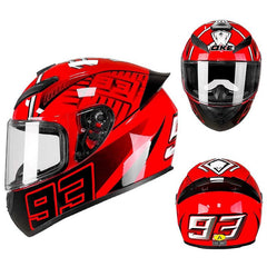 Retro Motorcycle Bluetooth Full Helmet Four Seasons Winter Warm Anti-Fog Headset for Street Racing