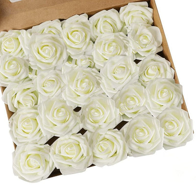 5/10/15/20/25Pcs Artificial Rose Flowers Wedding Decorations Centerpieces Arrangements Party Baby Shower Garden Home Decor Gifts