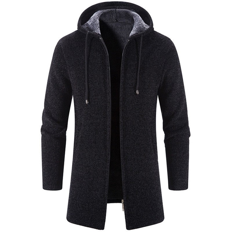 2025 New Autumn Men's Long Sleeve Sweatshirts for Men with Zipper Hooded Mens Oversize Winter Top Jacket Coat Warm Streetwear
