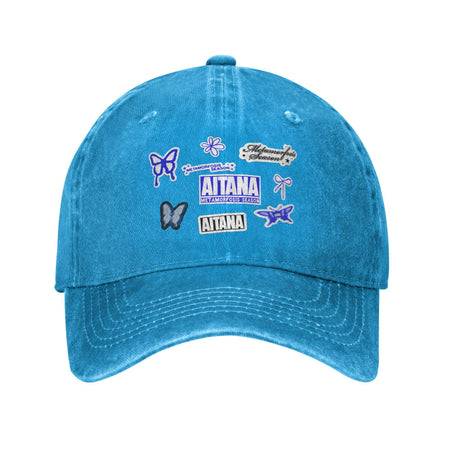 Summer Butterfly Aitana Baseball Cap Sun  Dropshipping Design Washed Hip Hop Hats Men Adult Vintage Kpop Rock Baseball Caps