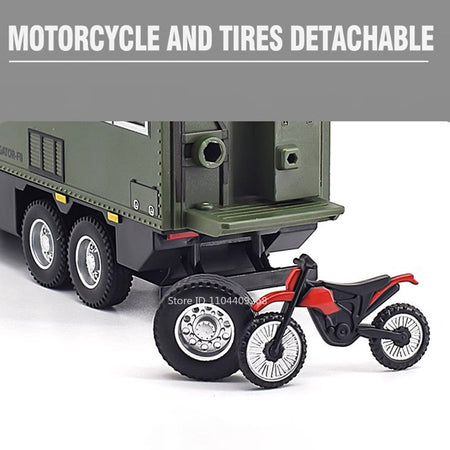 1:24 NOMADISM Raptor F150 RV Alloy Model Car Toy Metal Diecast Miniature Off Road Vehicle Models Sound Light Toys For Kids Gifts
