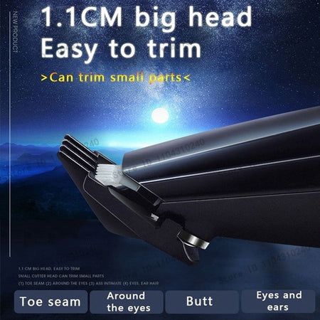 Electric Pet Clipper Grooming Kit for Dogs Reachageable Trimmer Haircut Cat Hair Cutting Remover Quiet Nail Grinder Machine Set