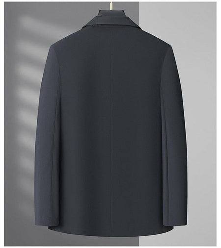 2025 Summer Ice Silk Thin Sunscreen Suit Jackets for Men Classic Business Casual Blazers Wedding Social Dress Coat Men Clothing