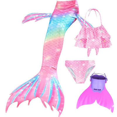 Mermaid Costume for Mermaid Tail for Swimming Can Add Monofin Fin Ariel Mermaid Costumes Cosplay BiSwimsuit set gift