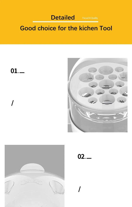 Egg Cooker Multifunctional Electric Egg Boiler Double Layers Egg Cooker Mini Steamer Poacher Kitchen Cooking Breakfast Machine
