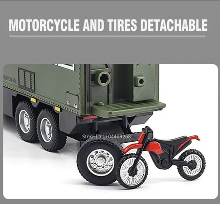 1:24 NOMADISM Raptor F150 RV Alloy Model Car Toy Metal Diecast Miniature Off Road Vehicle Models Sound Light Toys For Kids Gifts