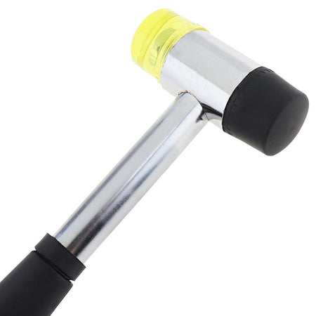 25mm 30mm 40mm Rubber Hammer Double Faced Work Glazing Window Nylon Hammer with Round Head and Non-slip Handle DIY Hand Tool