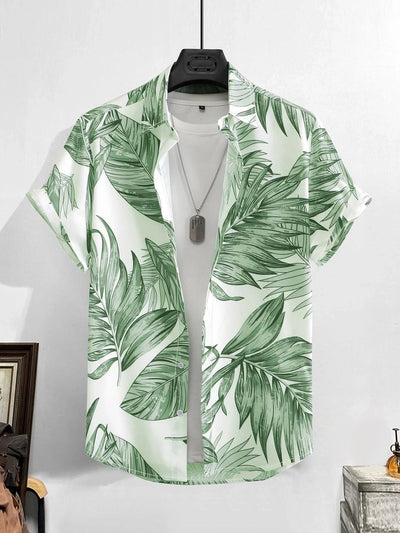 Hawaiian Shirt Man Print Casual Thin Beach Slim Fashion Shirt High Quality Luxury Black Social Vintage Funny Oversized Clothes