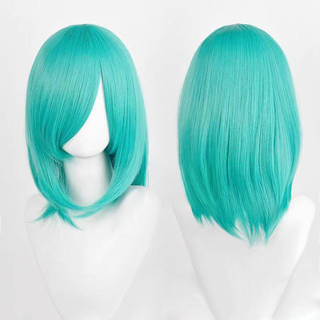 Cosplay Wigs Multicolor 16 Inch Short Straight Men's Wig Synthetic Heat Resistant Wigs for Anime Cosplay Halloween Party Use