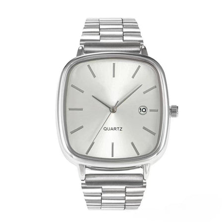 Luxury Square Quartz Watch for Men Casual Student Fashion Simple Design Versatile Stylish Calendar Watches Male Female