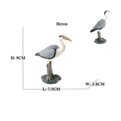 Owl Flamingo Turkey Toucan Seahawk Model Animal Figurines Plastic Bird Toy Action Figure Jungle Adventures Kids Gifts Forest zoo
