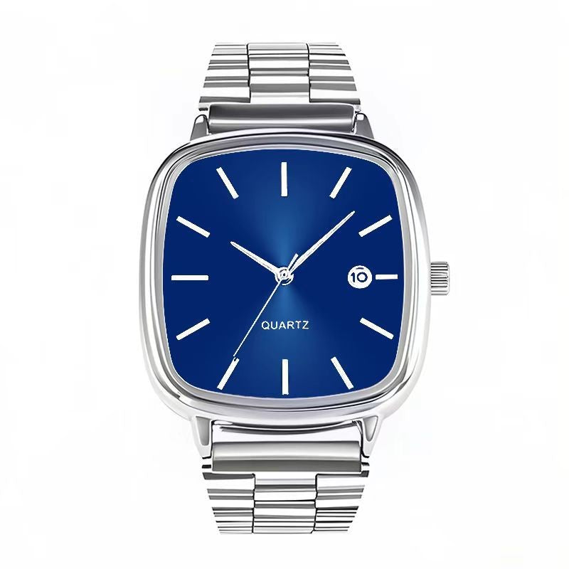 Luxury Square Quartz Watch for Men Casual Student Fashion Simple Design Versatile Stylish Calendar Watches Male Female