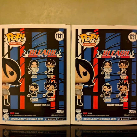 Genuine Funko Pop Shinigami Rukia Kuchiki Action Figures Model Vinyl Figure Decoration Doll Limited Edition Collectible Toy Gift