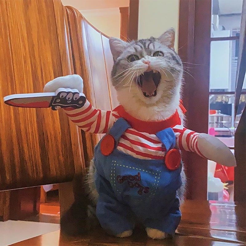 Halloween Pet Costume Small Medium Dogs Cats Funny Animal Transform Outfit Dog Cat Clothing For Festival Party Cosplay