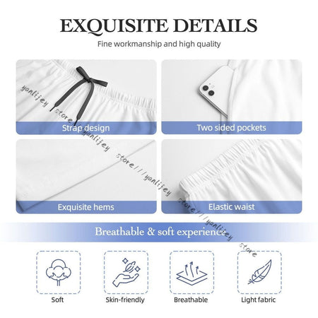 Men's Sleepwear Loose Sleep Pants Pajamas Cute Airplanes Long Lounge Bottoms Casual Homewear