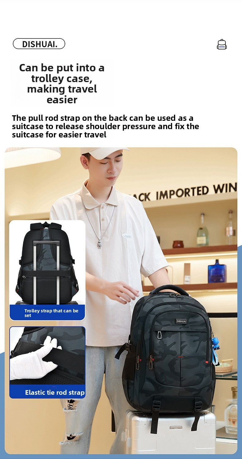2025 new camouflage Outdoor travel backpack for men 2 size Rucksack for male High capacity school bag for college student Boys