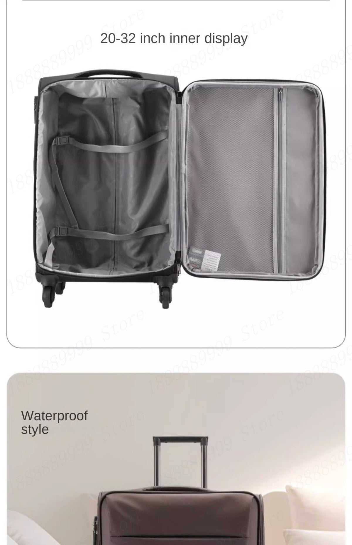 Oxford Cloth Suitcase 20/24/28/32-inch Large-Capacity Luggage Female Male Universal Wheel Business Travel Case