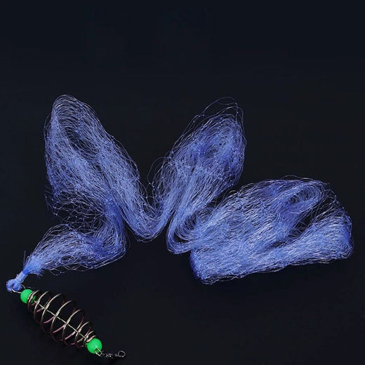 High Quality Thread Net Fishing Net High-carbon Steel Blue Green Cast Gill Nets Luminous Bead Copper Shoal Fishing Accessories