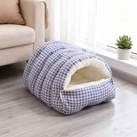 Thiened Warm Winter House Semi-Closed Dog House Detachable Waable Pet Mat Se Feeling Pet Bed for s And Dogs