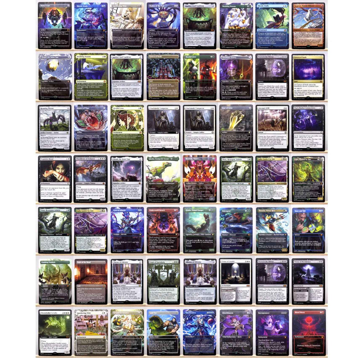 WOT SPG LCC WOE LCI HOLO4-02 TCG Cards for Home Play magical Proxy the Mana Crypt Rhystic Study Lord of Underworld gather