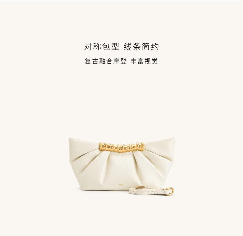 2025 Summer New Evening Handbag For Women Wrinkled Metal Fashion Bag Clutchs ????? ??????? ????????? ??????? ??????? Sac à Main