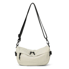 Japanese-Style Waterproof Lightweight Nylon Crossbody Bag, Lightweight Casual Multi-Pocket Unisex Phone Bag, Small Square Bag, Trendy for Hiking and Shopping