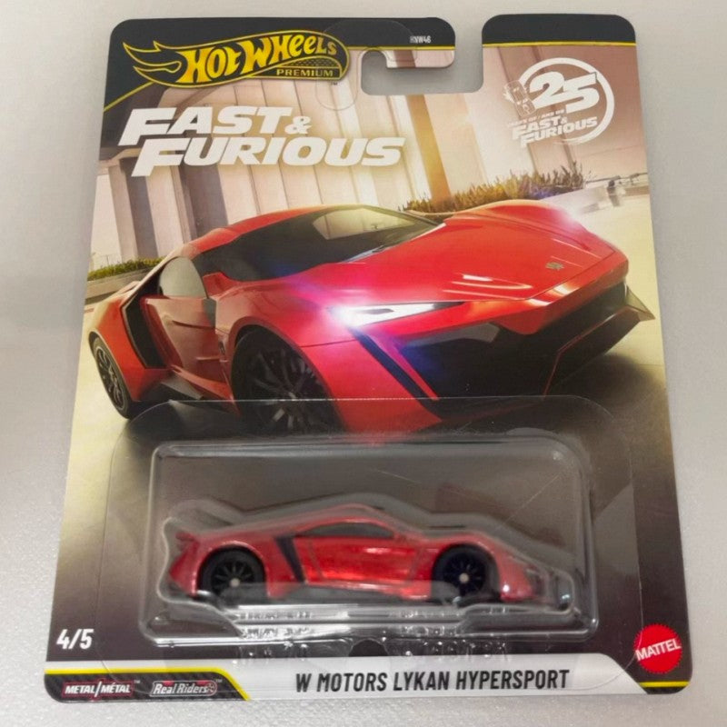New Hot Wheels 1:64 Fast & Furious 25th Anniversary Set Mitsubishi Mercedes Mustang Etc Classic Diecast Vehicle Cars Model