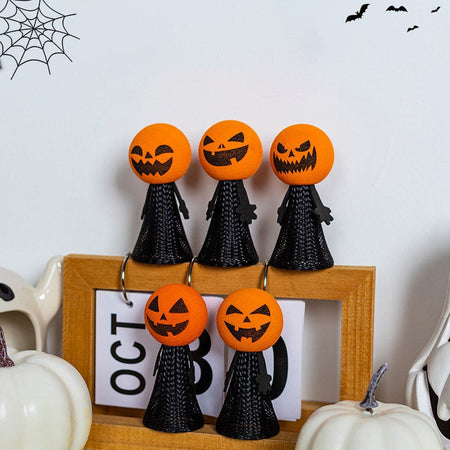 Halloween Bouncing Pumpkin Gifts Halloween Decorations Pressing Bouncing Pumpkin Ornament Day of The Dead Party Favors Gifts