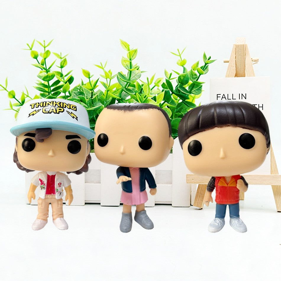 Strangeres Things Figure Anime Jane Ives/Will Byers/Mike Wheeler Action Figure Cosplay Vinyl ornament Figures Toy New Year gift