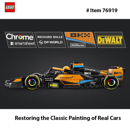 LEGO 76919 Speed Champions 2023 McLaren Formula 1 Race Car Toy for Play and Display, Buildable McLaren Toy Set for Kids