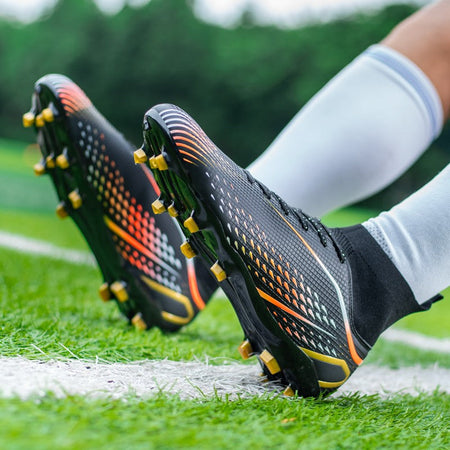 MenOutdoor Football Boots Professional Training Soccer Shoes Soccer Cleats Turf Futsal Match Grass Unisex Non-slip Breathable