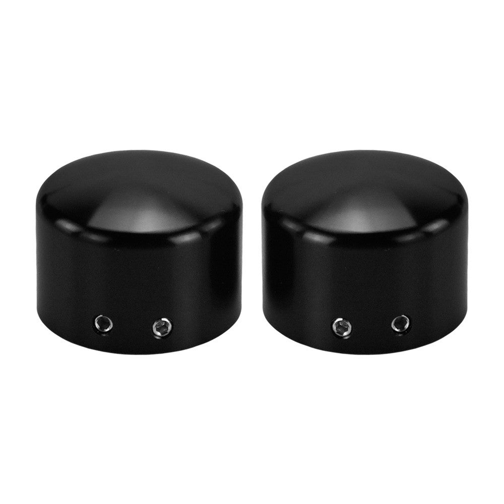 2pcs Motorcycle Front Axle Nut Cover Cap Bolt Black/Chrome For Harley Touring Softail Breakout Dyna Street Bob V-Rod Sportster