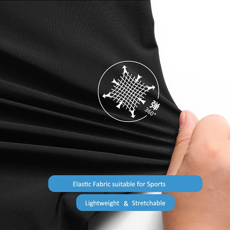 Fashion Casual Board Shorts Men's Shorts Summer Quick Dry Stretch Shorts for Men Jogging Running Short Pants Male Bottom Black
