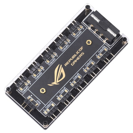 5V/3PIN ARGB Cable Splitter Hub ASUS AURA SYNC RGB Fan Hub Adapter SATA Power Extension Cable Adapter for Computer PC Cooler