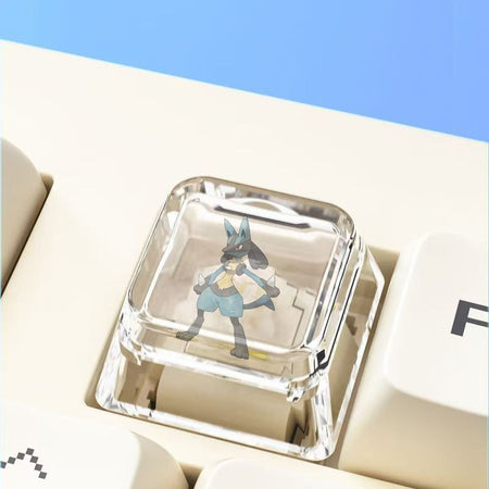 Pokemon Cross mechanical keyboard personalized anime keycap single Charmeleon Blastoise Eevee transparent cartoon keycap
