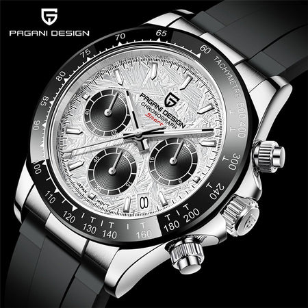 40mm New V2 PAGANI DESIGN Men's Quartz Watches Sapphire Retro Chronograph Stainless Steel Waterproof Watch Men Relogio Masculino