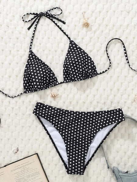 Sexy Dot Bikinis 2025 Women Swimwear Female Swimsuit For Swimming Wear Bathing Suits Brazilian Bikini Set Beachwear Pool Bather